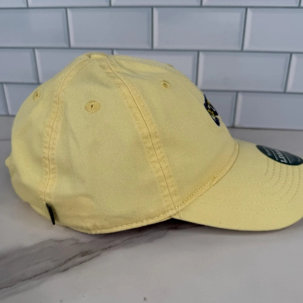 CSU Hat Cap Strap Back Mens Yellow NCAA Coppin State Baseball Football Relaxed